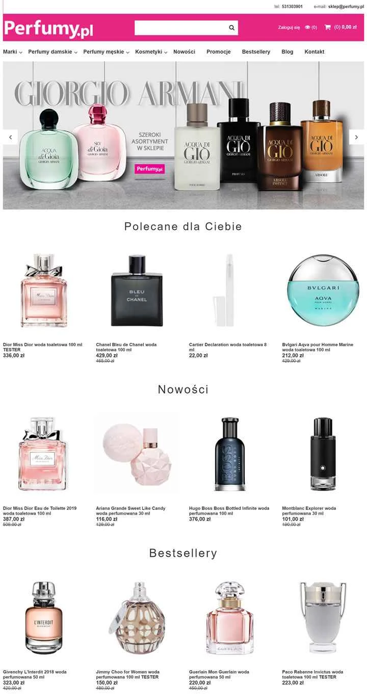 ポーランドのオンライン香水ストア：Perfumy.pl