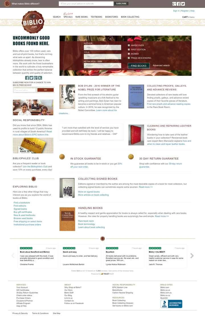 希少本・絶版本：Biblio.com