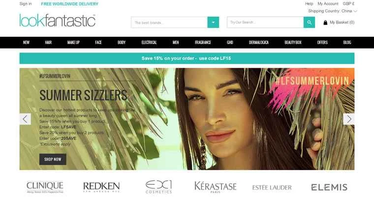 Lookfantastic は、美容、スキンケア、ヘアケア製品を扱う英国の有名なオンライン ショッピング プラットフォームです。