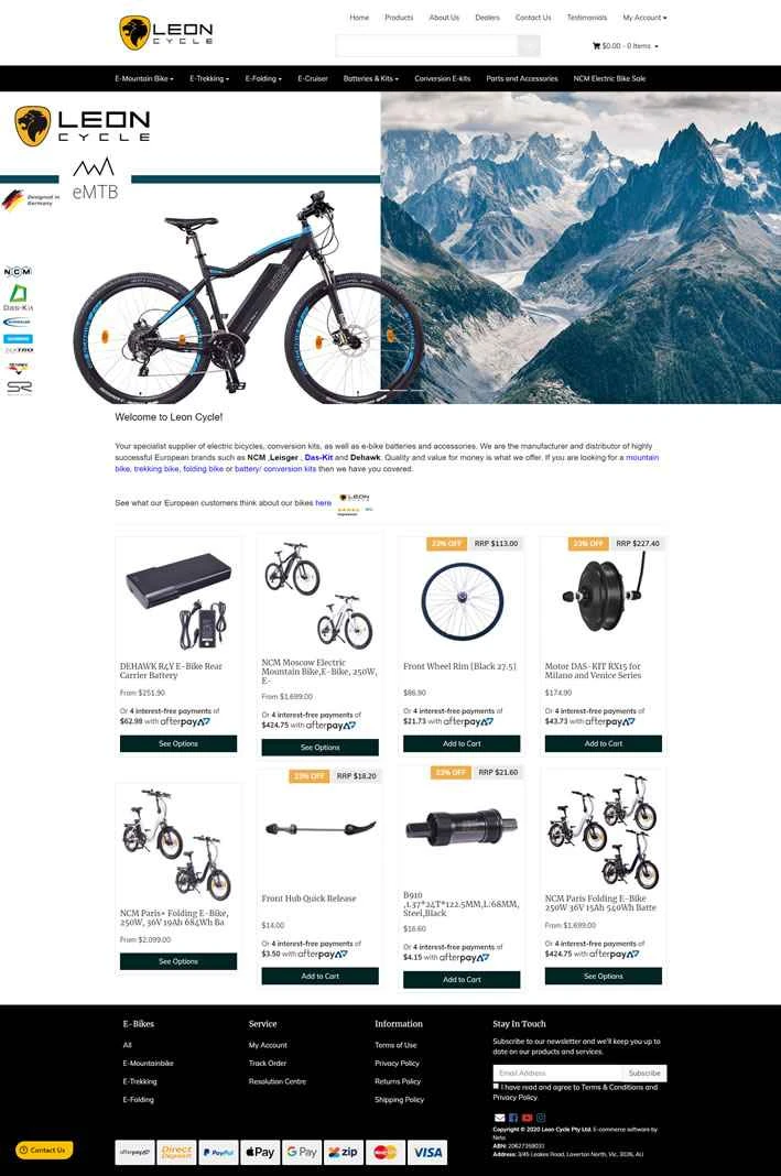 オーストラリア最高の電動自転車：レオンサイクル