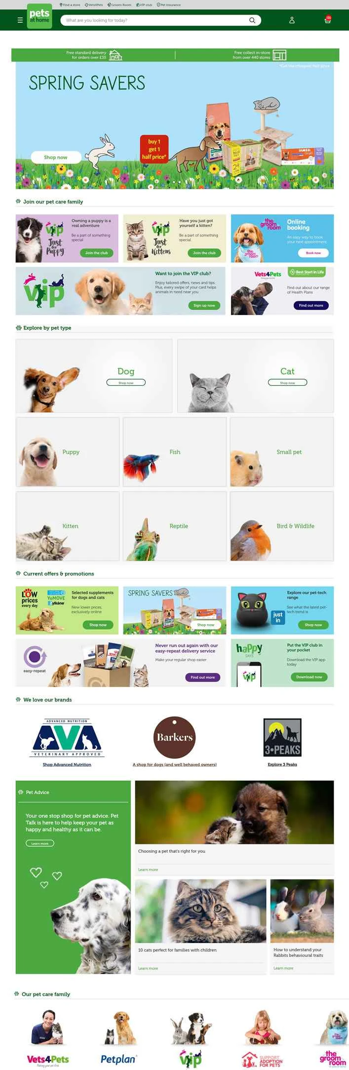ペッツ・アット・ホーム：英国最大のペットショップ