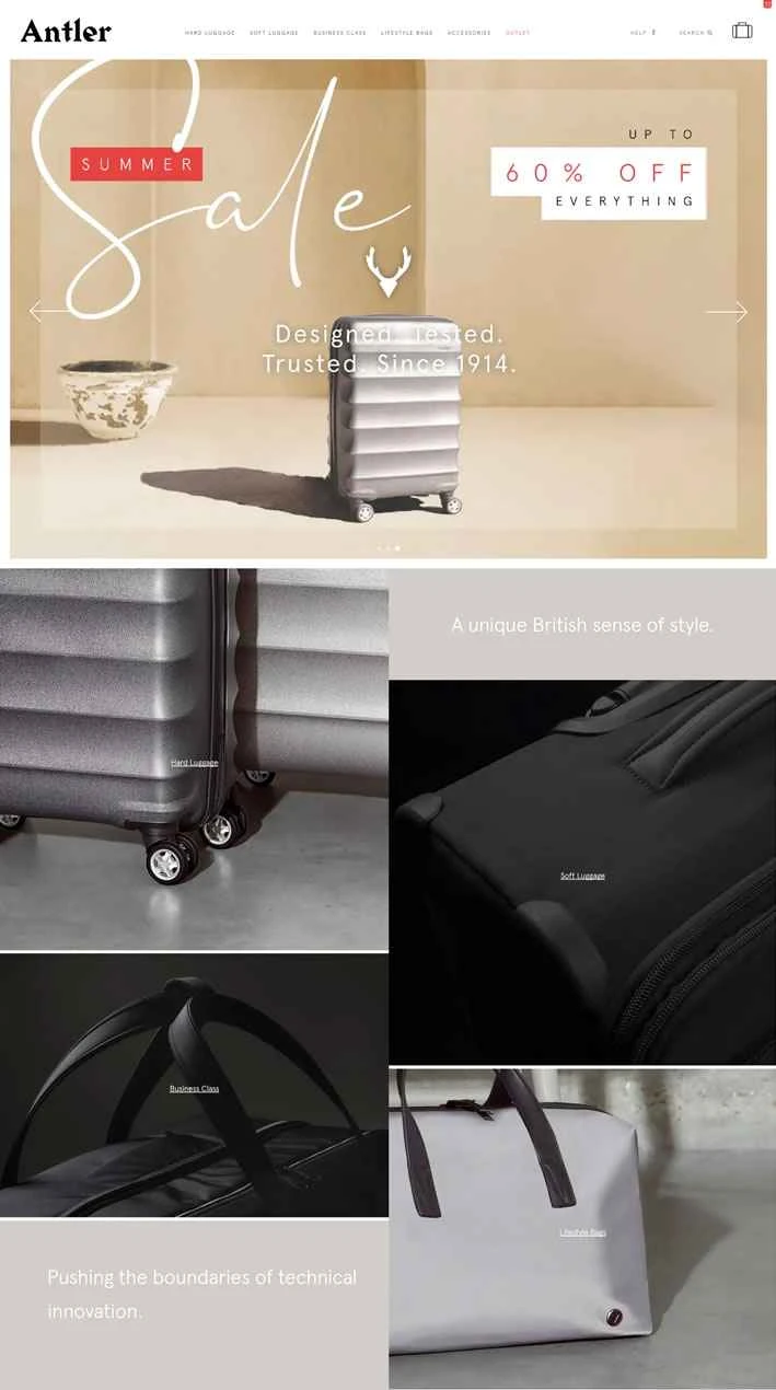 Antler UKウェブサイト: Antlerのスーツケースと荷物を購入する