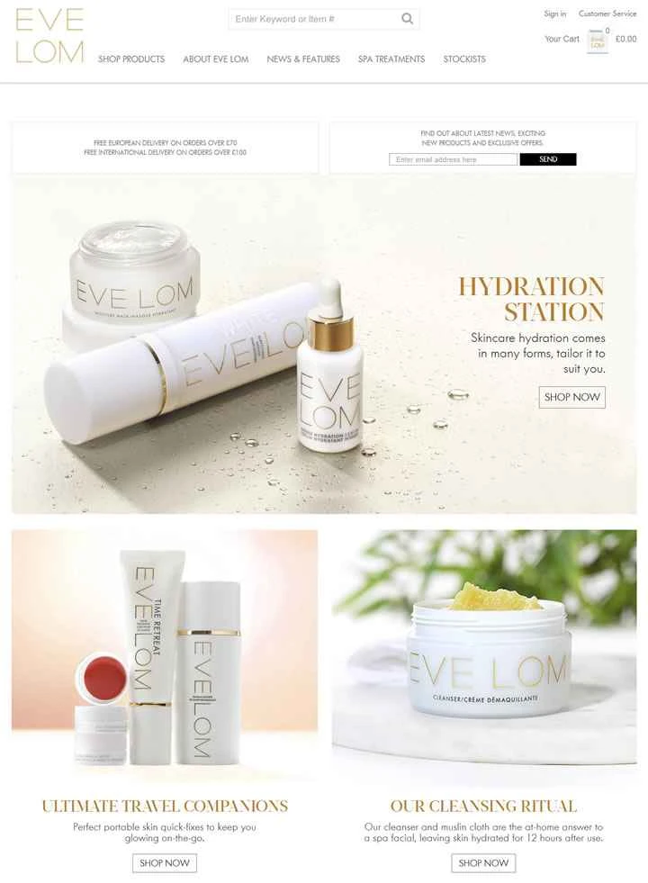 EVE LOM UK公式サイト：世界最高のクレンザー