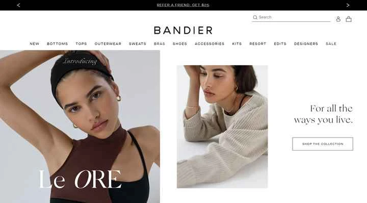 Bandier の公式ウェブサイト: 高級、トレンド、最先端のフィットネス アパレルの最高の目的地。