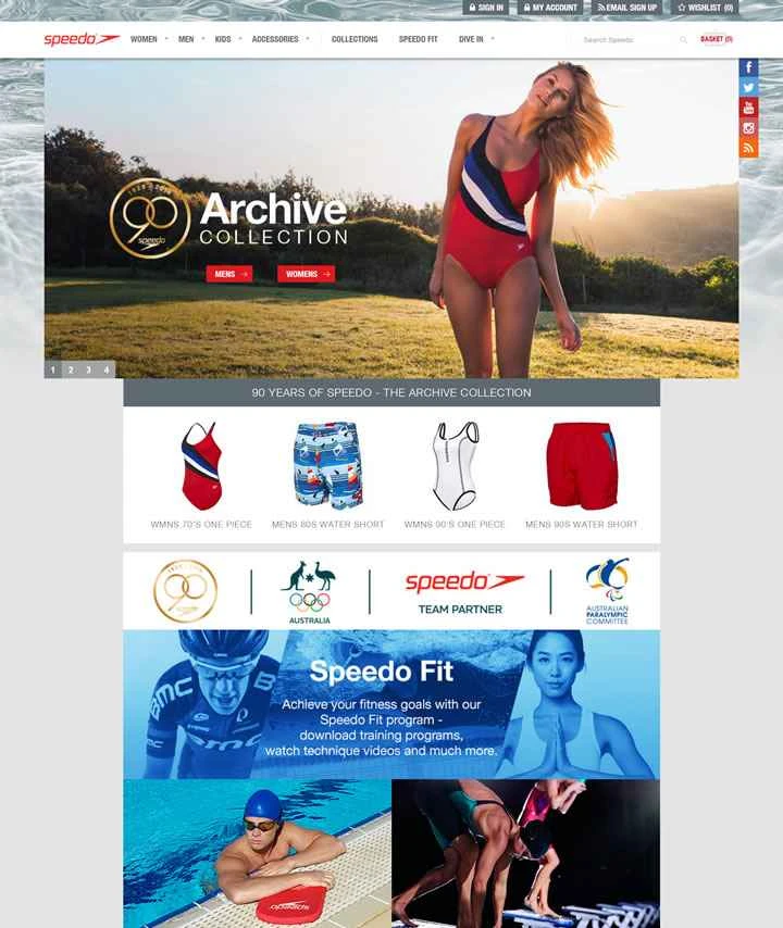 Speedo Australia 公式ウェブサイト: 世界有数のスイミングブランド