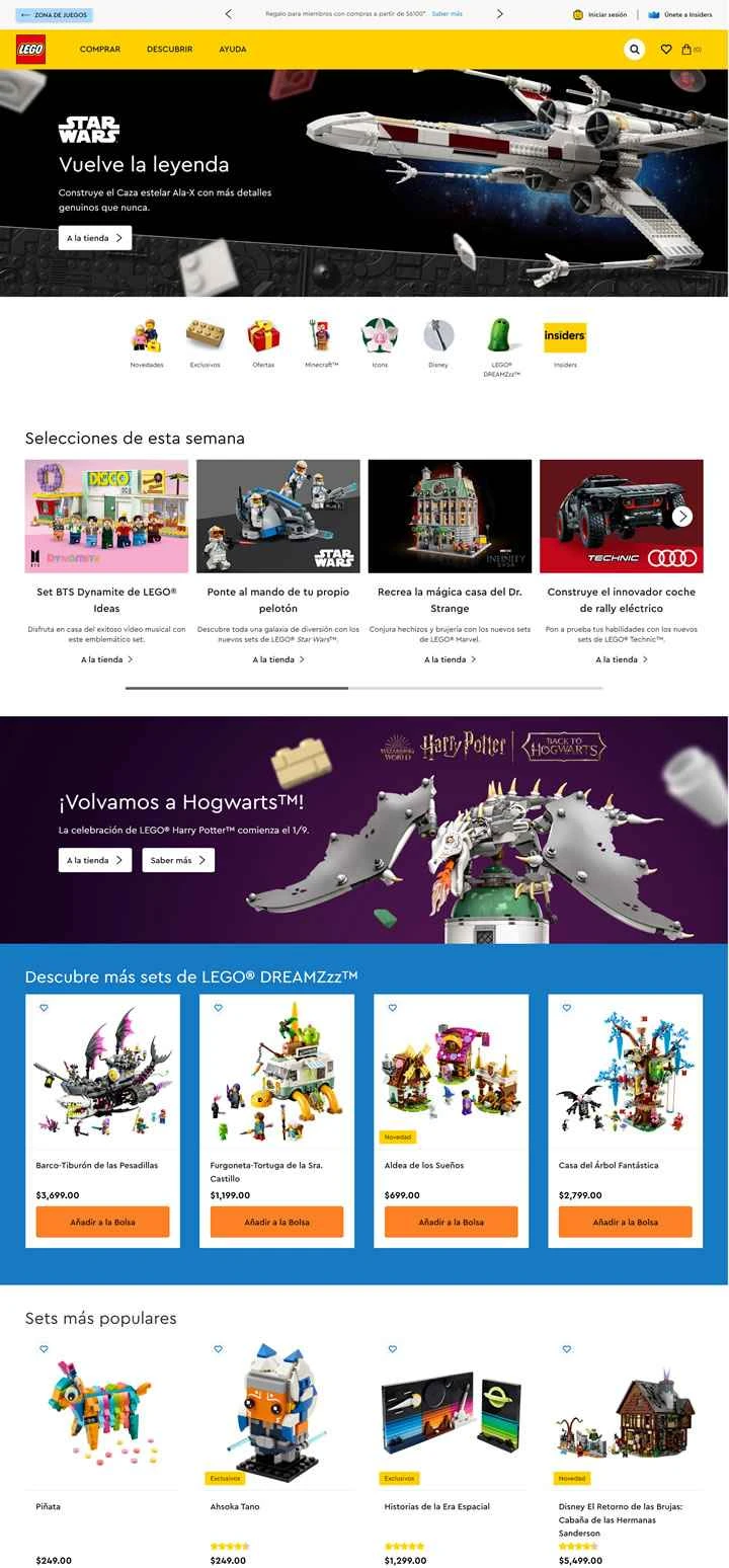 LEGOメキシコ公式ストア：LGOG MX