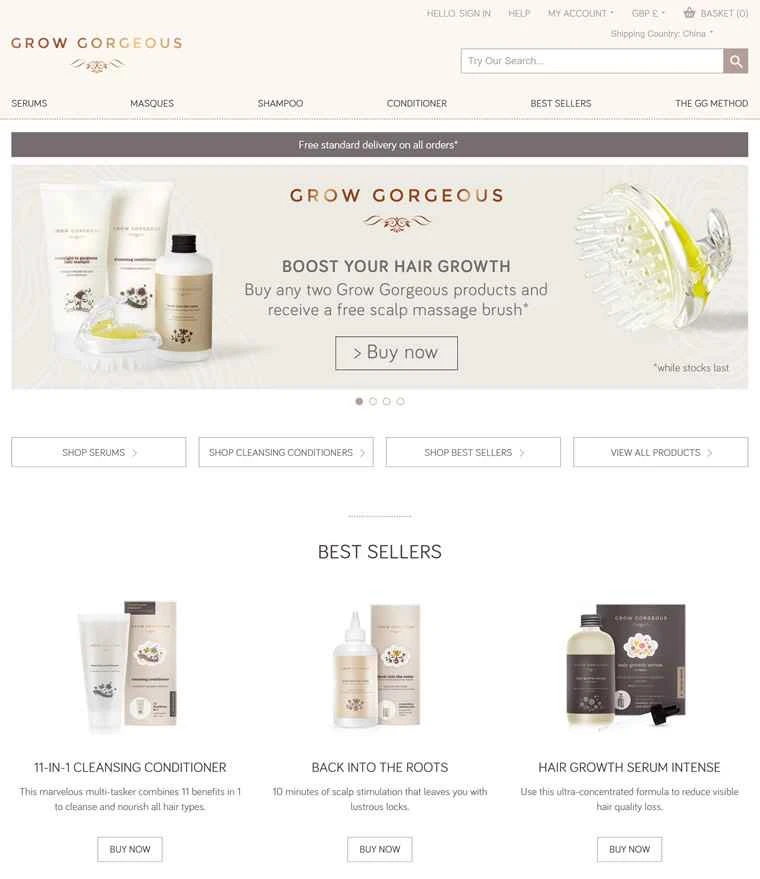 毛包を目覚めさせる秘密兵器：Grow Gorgeous