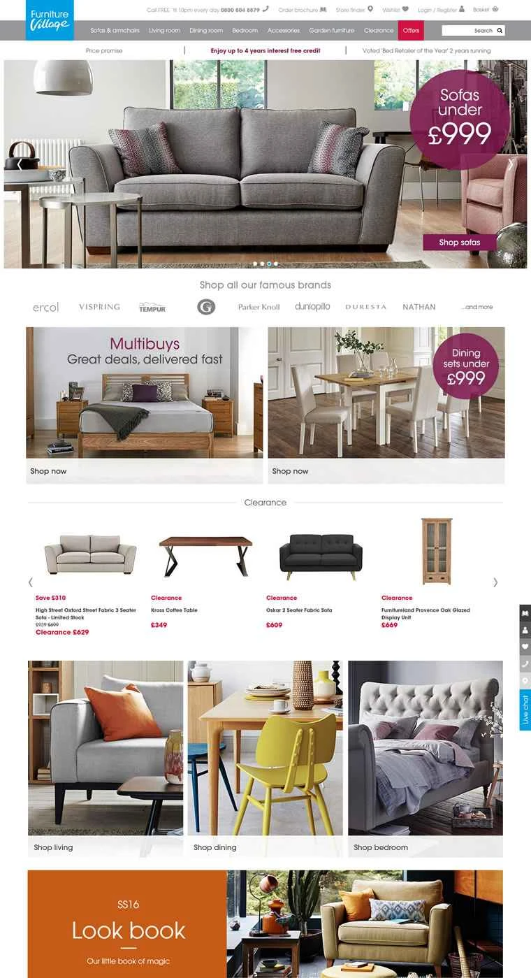 英国最大の独立系家具小売業者、ファニチャー・ビレッジ