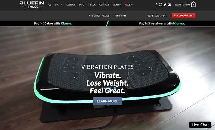 英国No.1ホームフィットネス機器、ブルーフィンフィットネス