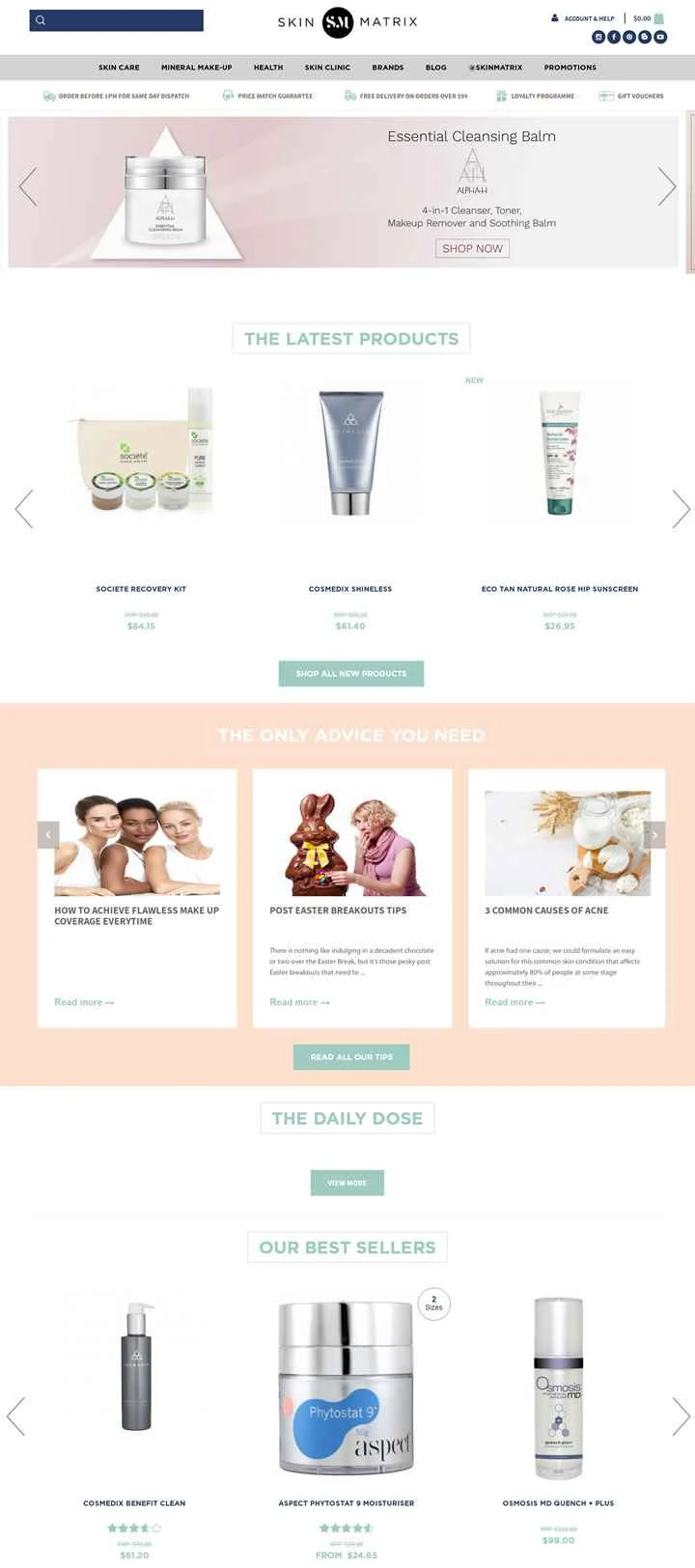 スキン マトリックスは、オーストラリアを代表する皮膚科クリニック (アンチエイジング、ニキビ専門、薬用化粧品スキンケア) です。