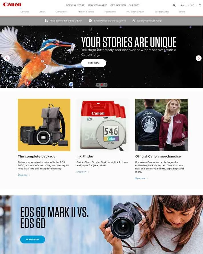 キヤノンUK公式サイト：キヤノンUK