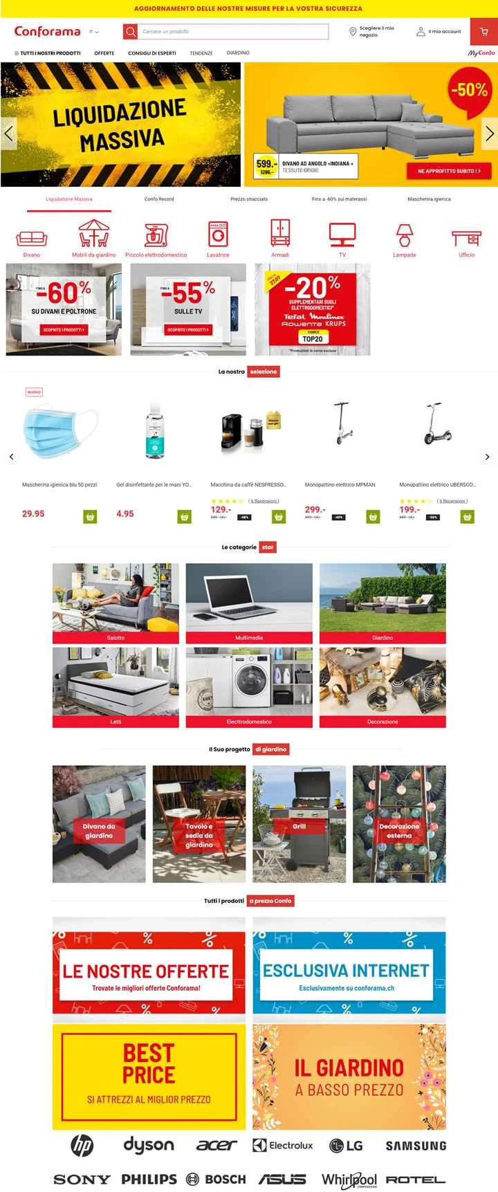 Conforama Switzerland: 家具、キッチン用品、家電、装飾品