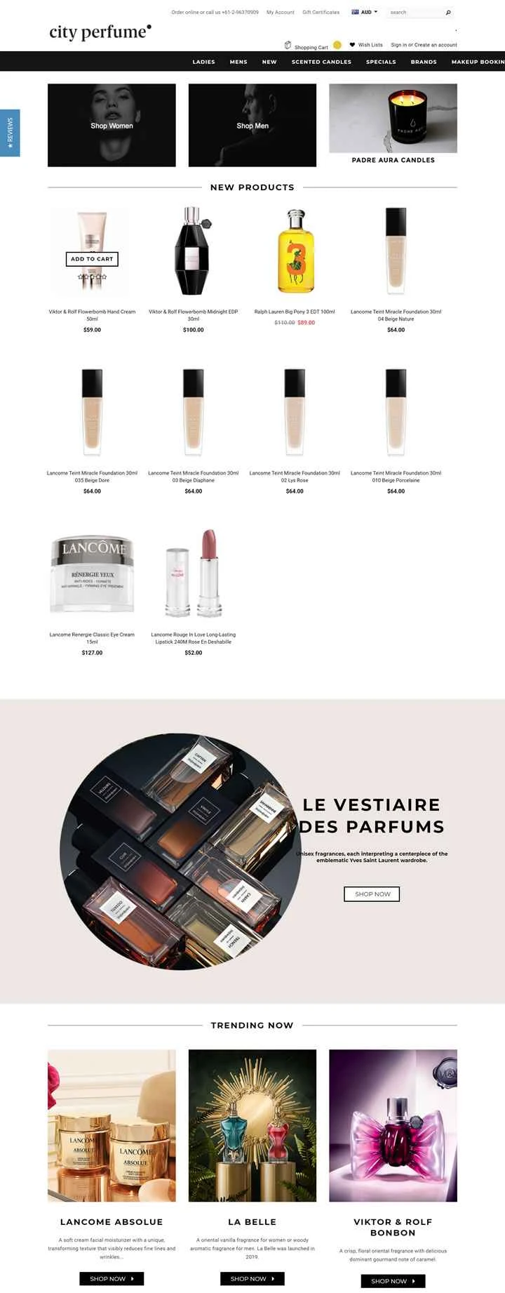 オーストラリアのオンライン香水ストア：City Perfume