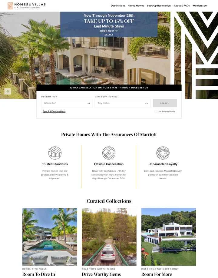 マリオット・インターナショナル：ホーム＆ヴィラ