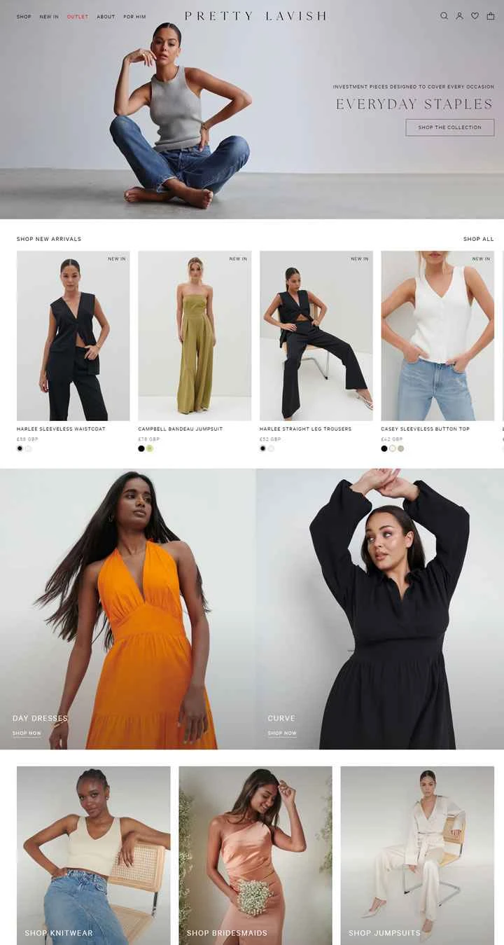 Pretty Lavish公式サイト：タイムレスなシルエット