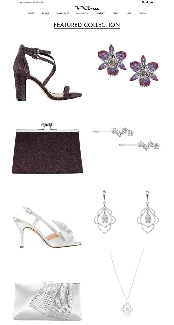 ウェディングシューズ、ブライダルシューズ、イブニングシューズ、子供靴：Nina Shoes