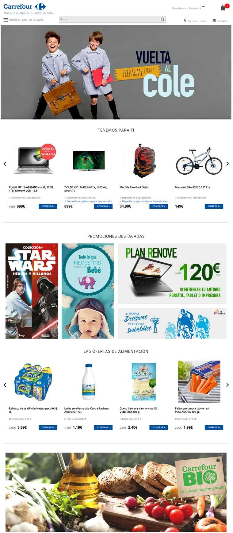 カルフール スペイン オンラインスーパーマーケット