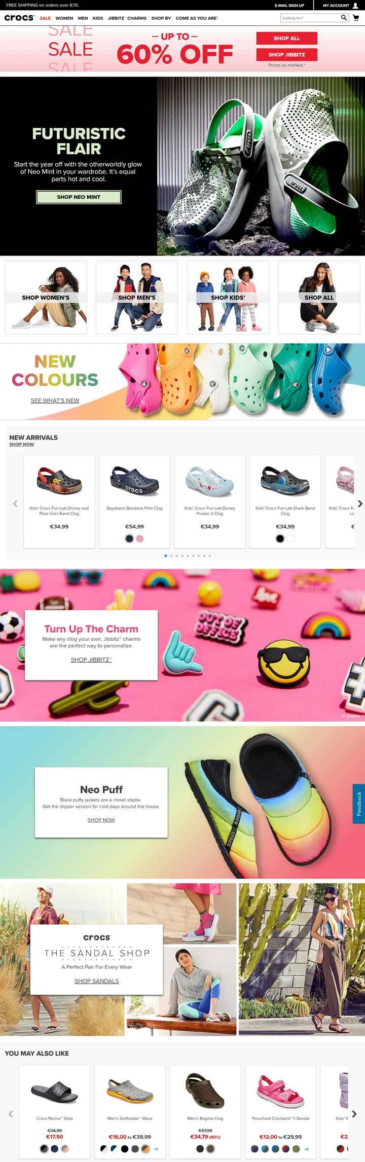Crocs Europe公式サイト: Crocs Europe