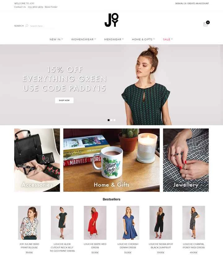 ユニークな英国のファッションとライフスタイルのブランド、JOY。