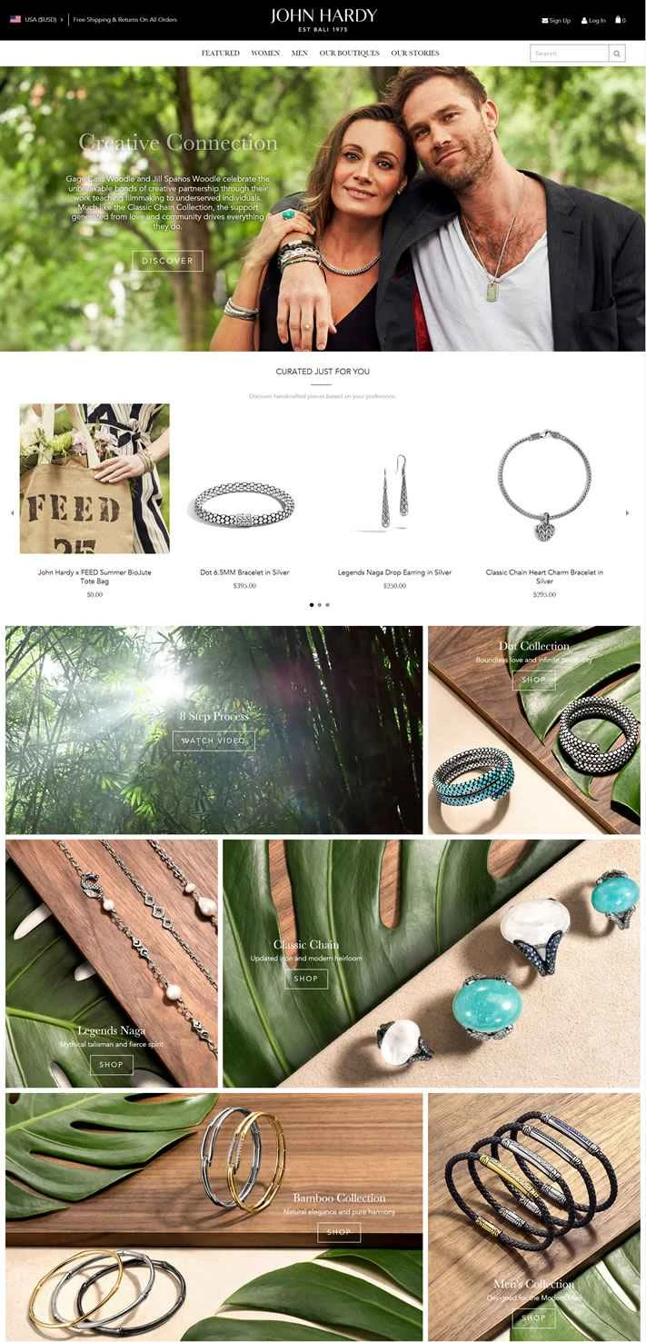 ジョン・ハーディ公式ウェブサイト：手作りジュエリーの高級ブランド