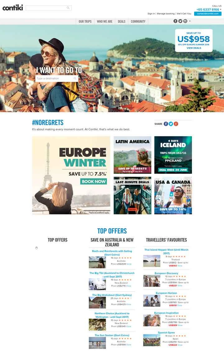 Contiki UK: グループ旅行とアドベンチャーホリデー