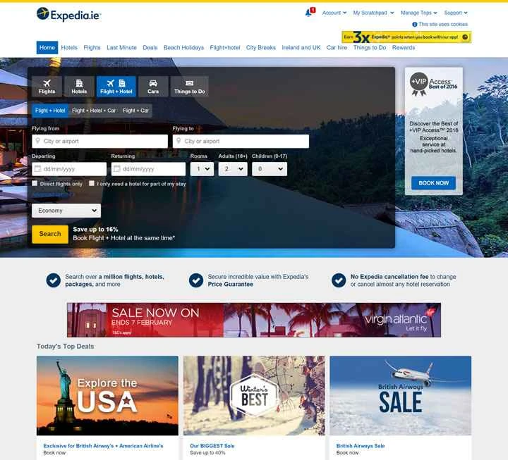 Expedia アイルランド: ホテル、航空券、レンタカー、格安旅行