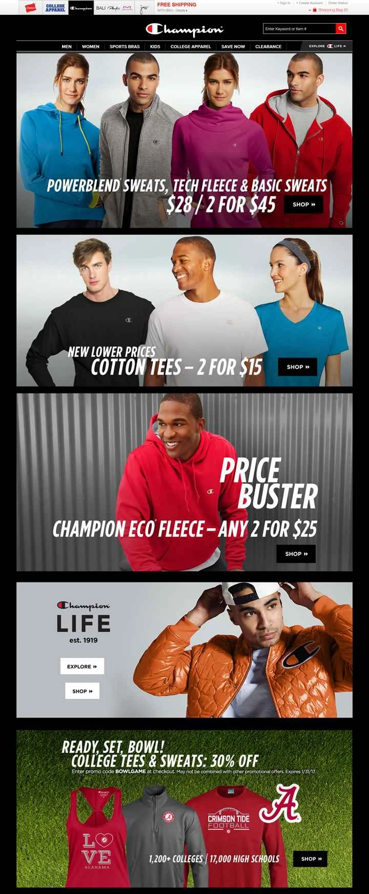 チャンピオン公式サイト：アメリカンチャンピオンスポーツアパレル