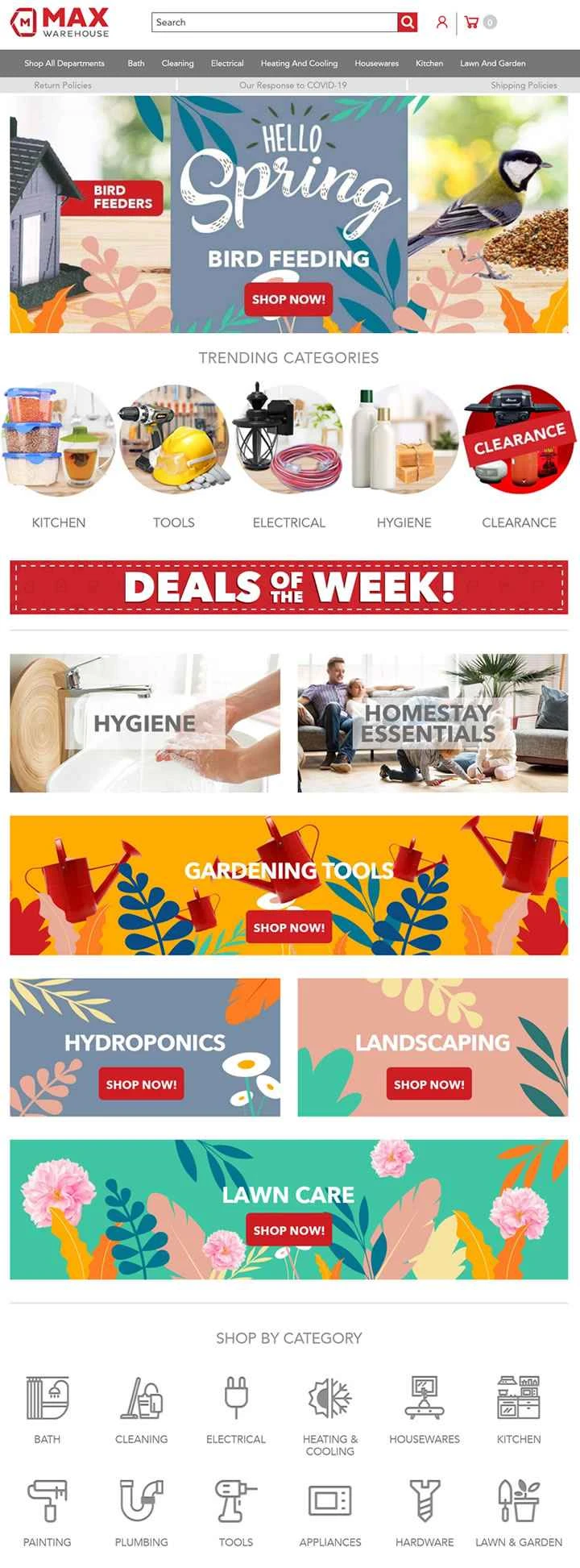 マックス・ウェアハウス、米国