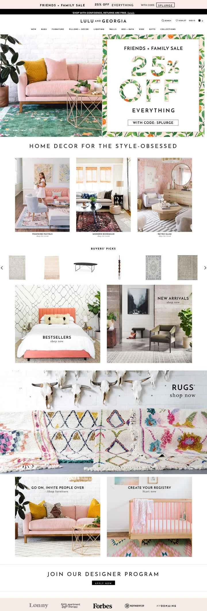 Lulu & Georgia 公式サイト: ラグ、家具、クッション、壁紙、寝具などを購入できます。