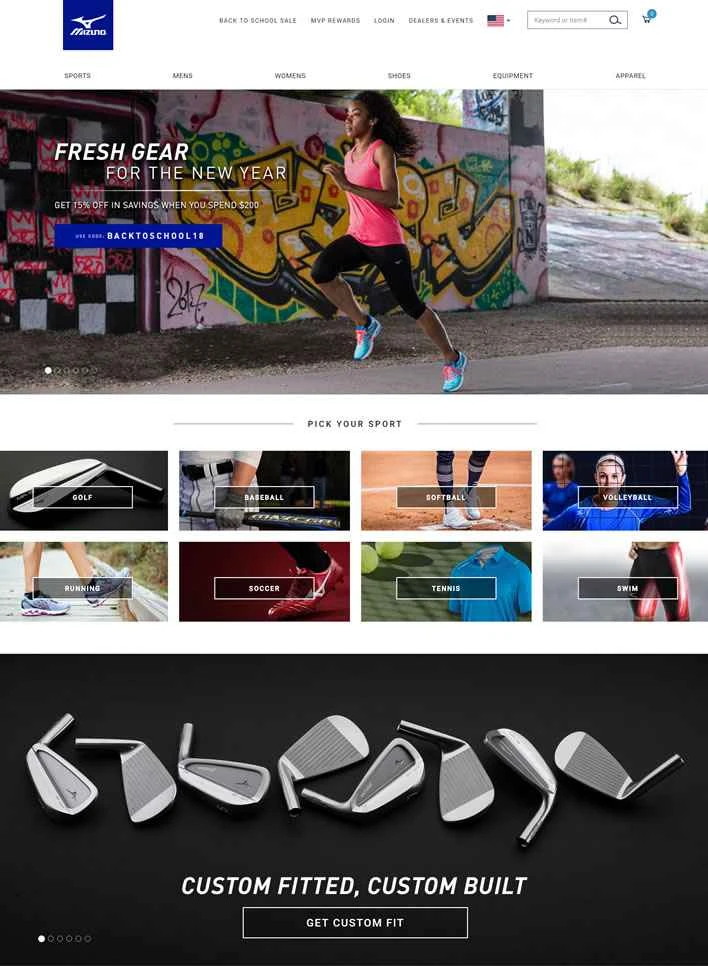 ミズノUSA公式サイト：ミズノUSA