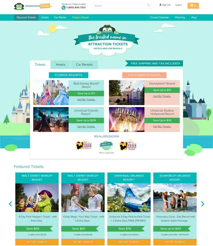 オーランドディズニーチケット割引：Undercover Tourist