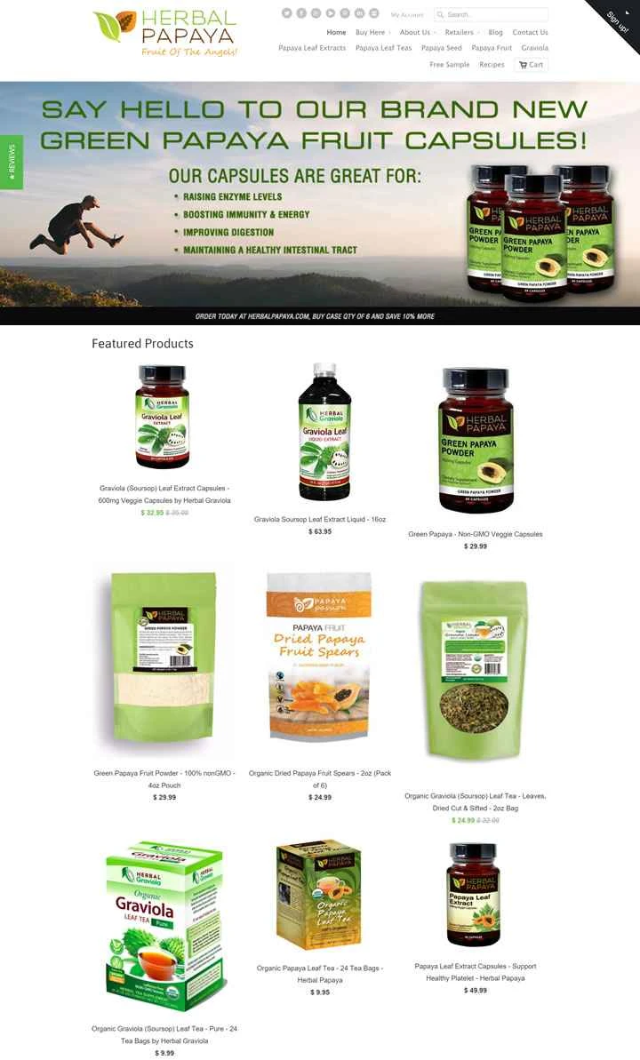 ハーバルパパイヤ：パパイヤ健康・ウェルネス製品のNo.1メーカー