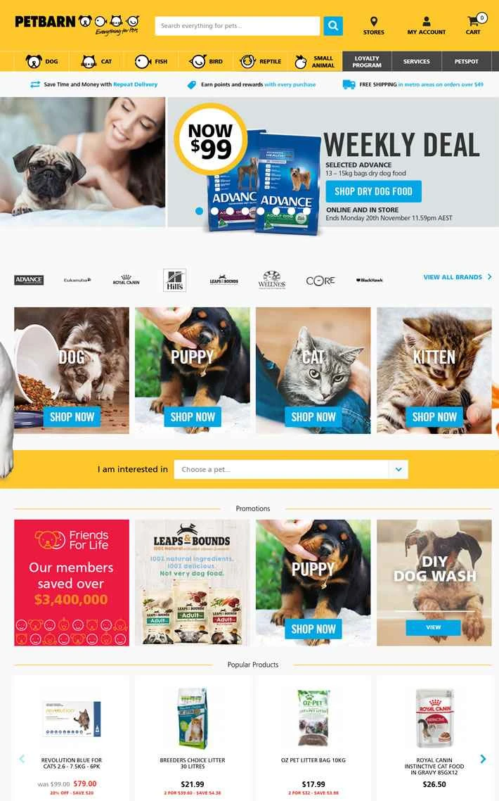 オーストラリアのペットショップ「Petbarn」