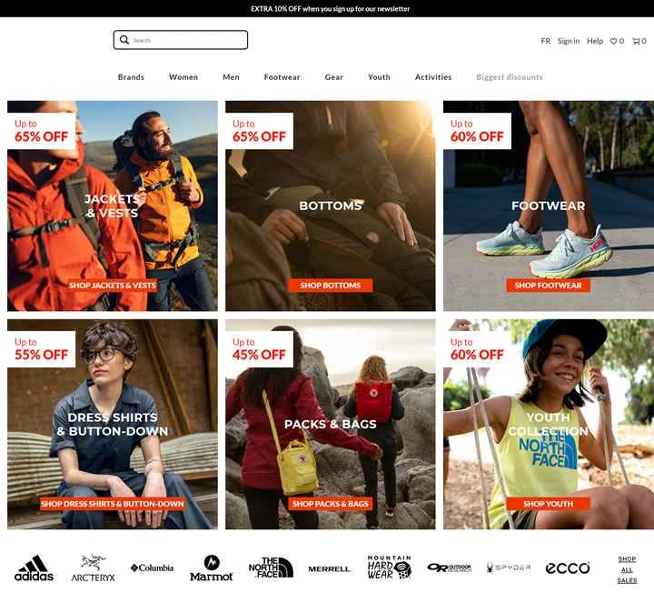 The Last Hunt は、アウトドア用の衣料品やギアを割引価格で提供するカナダのウェブサイトです。