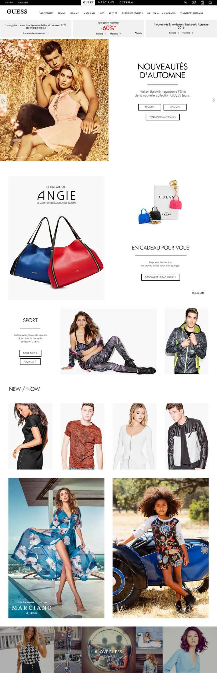 GUESS France公式サイト：アメリカのファッションブランド