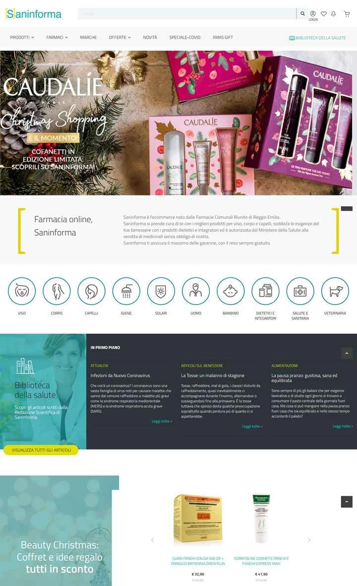 イタリアのオンライン薬局：Saninforma