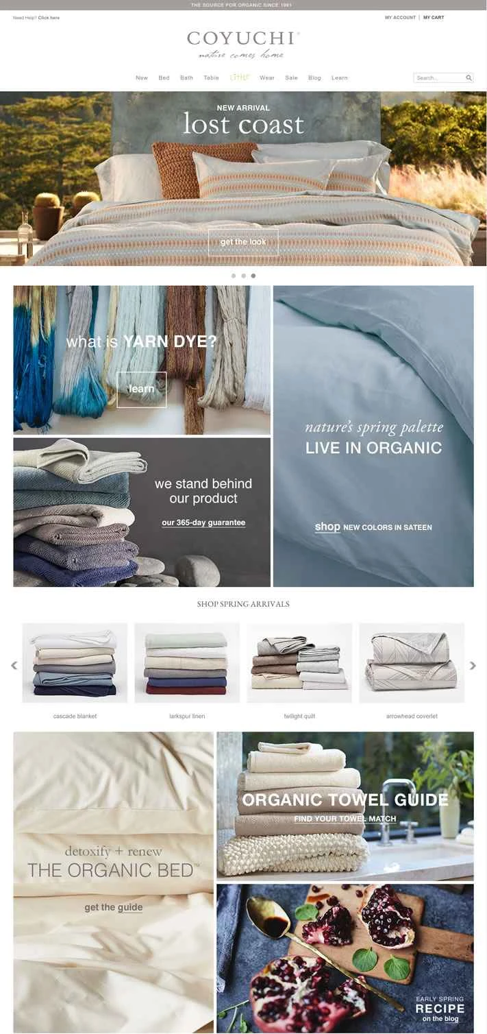 高級アメリカン寝具ブランド「コユチ」