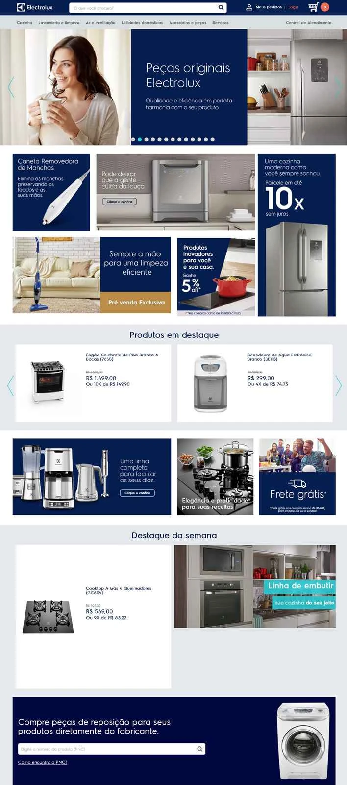 エレクトロラックス ブラジルストア：家電製品、小型家電製品、アクセサリー