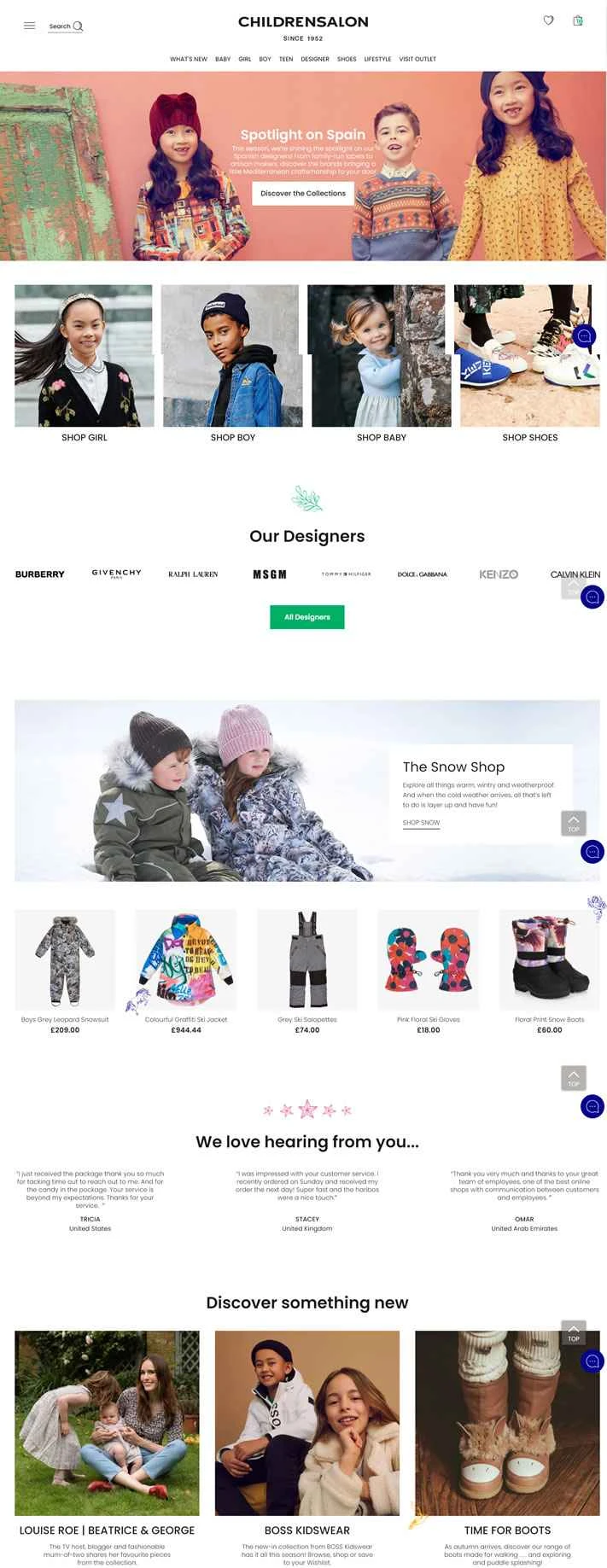 Childrensalon は、世界最大のデザイナー子供服オンライン ストアです。