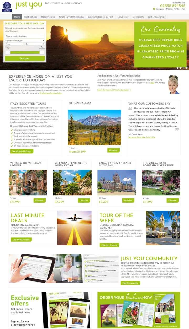 一人旅のシングルのための休暇：Just You