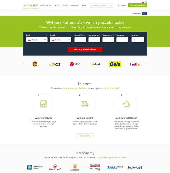 ポーランドの宅配サービス：Globkurier.pl