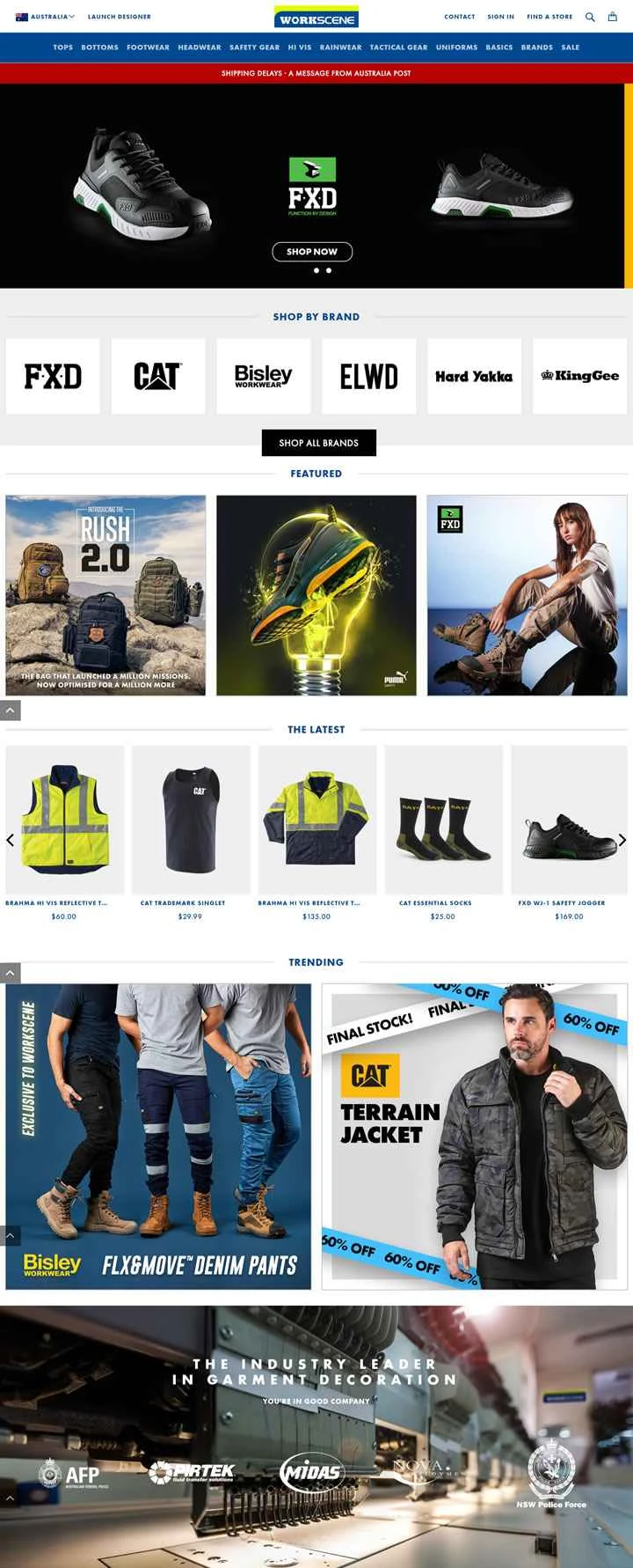 Workscene は、安全アパレルと作業服の世界大手オンラインプロバイダーです。