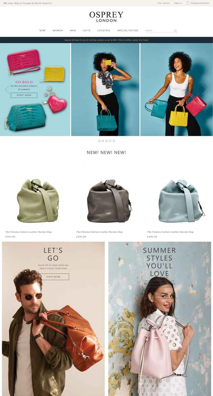 英国レザーグッズブランド「OSPREY LONDON」公式サイト