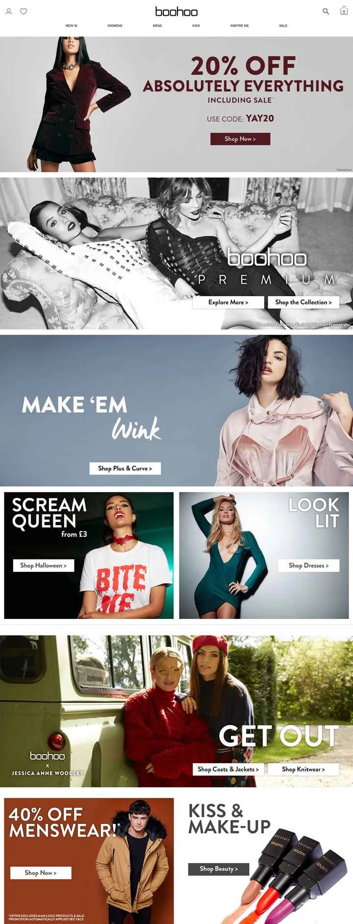 イギリスのファッションEコマース：Boohoo