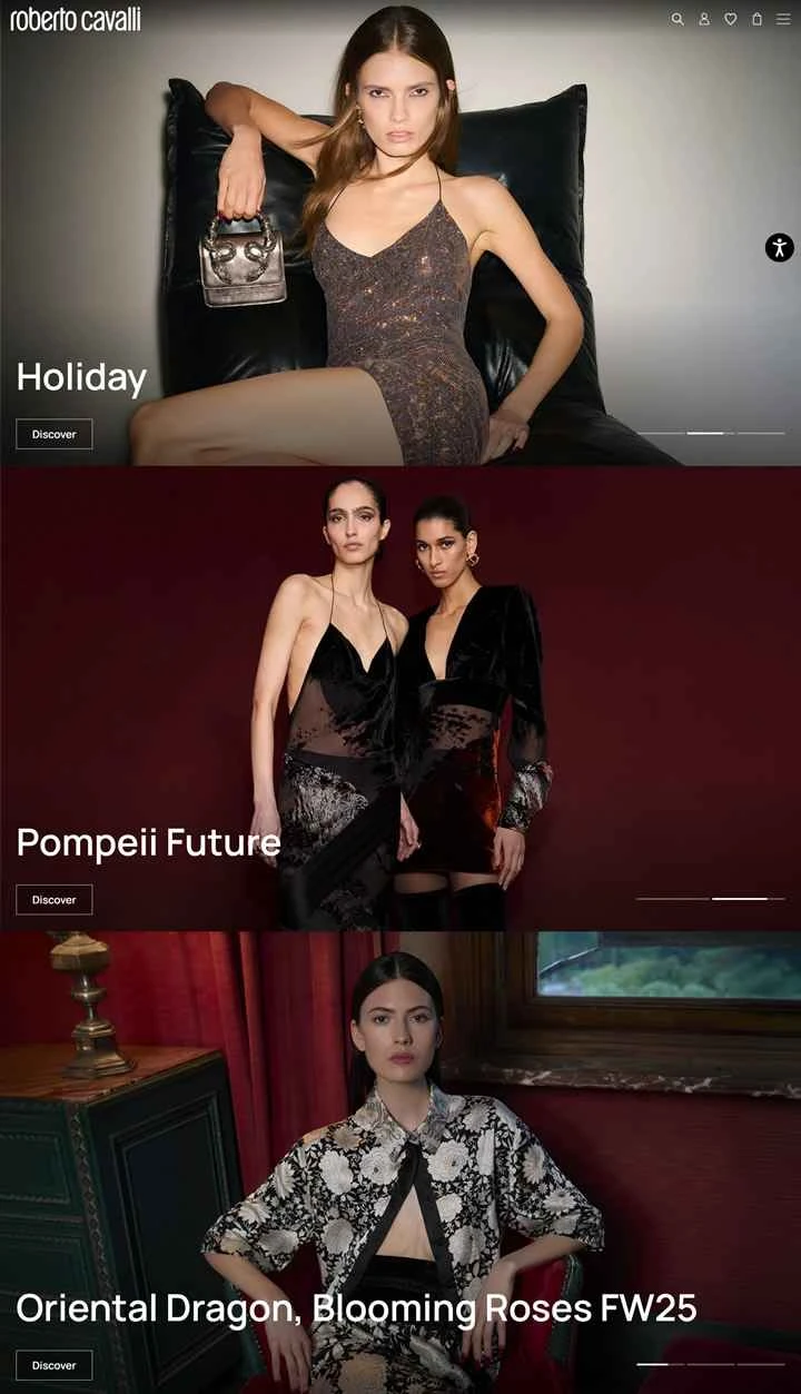 ロベルト・カヴァリ公式ストア：ファッション＆ホームデコレーション