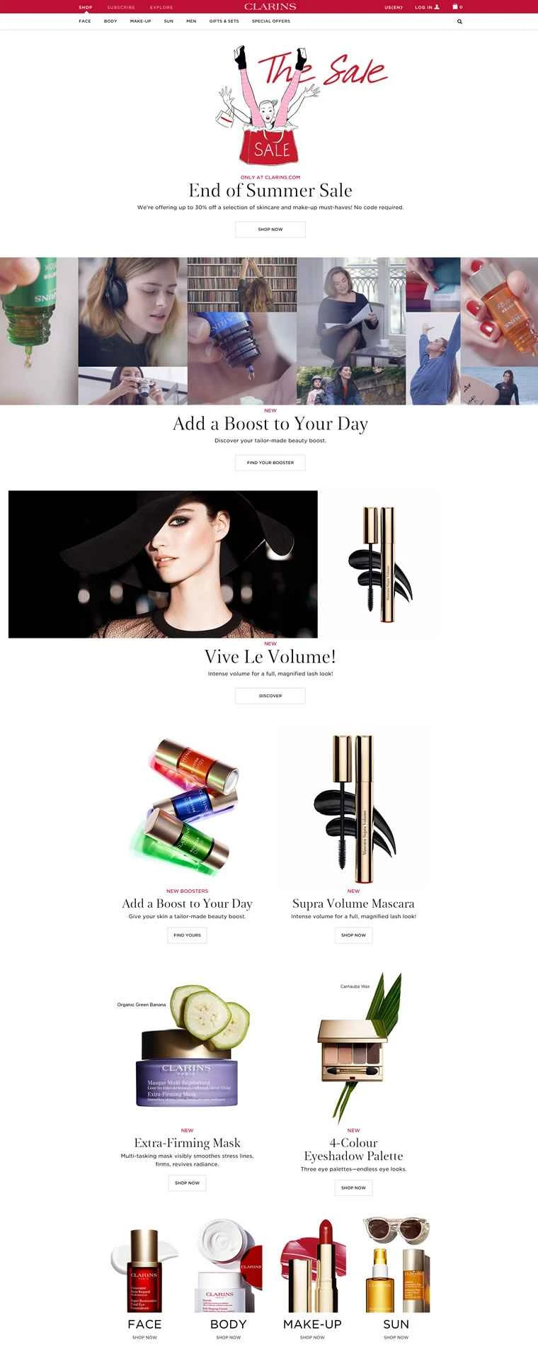 クラランスUS公式サイト：フランスのナチュラルスキンケアブランド