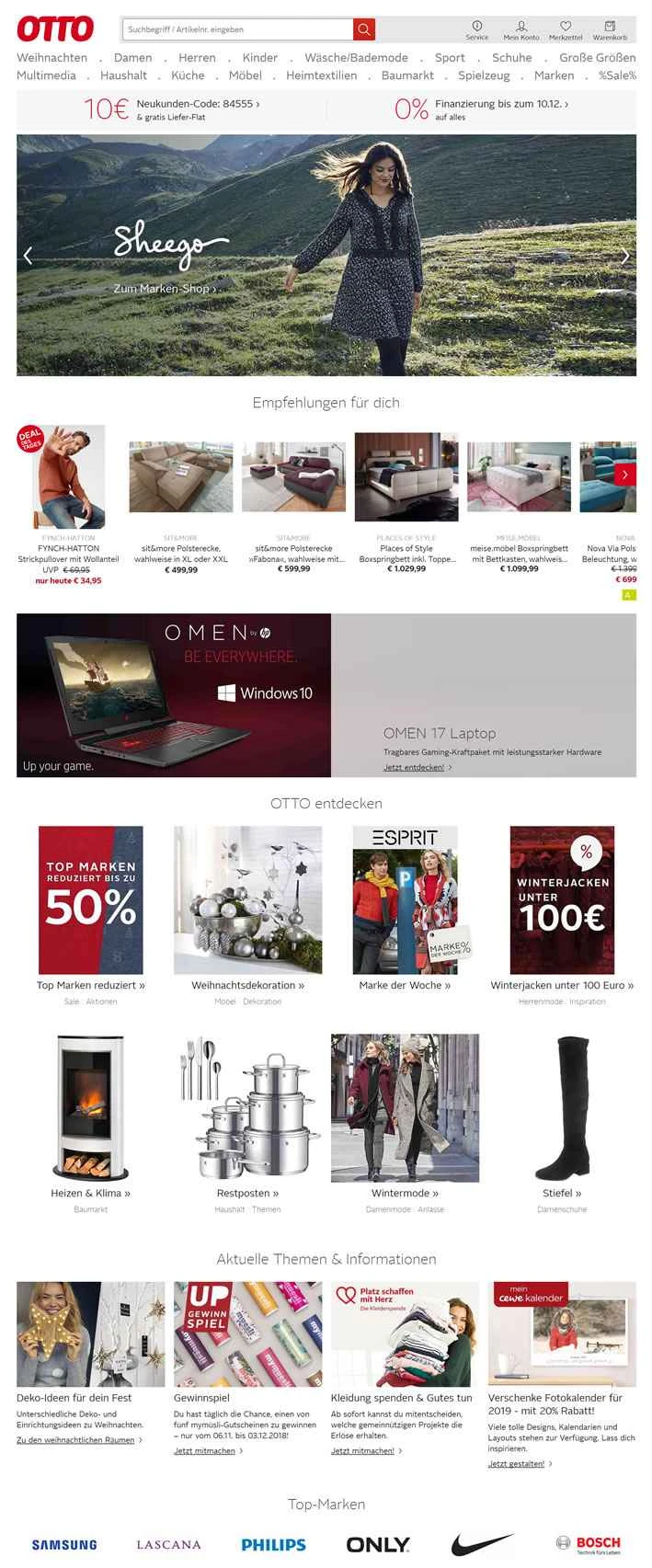 ドイツの総合オンラインショッピングサイト「OTTO」