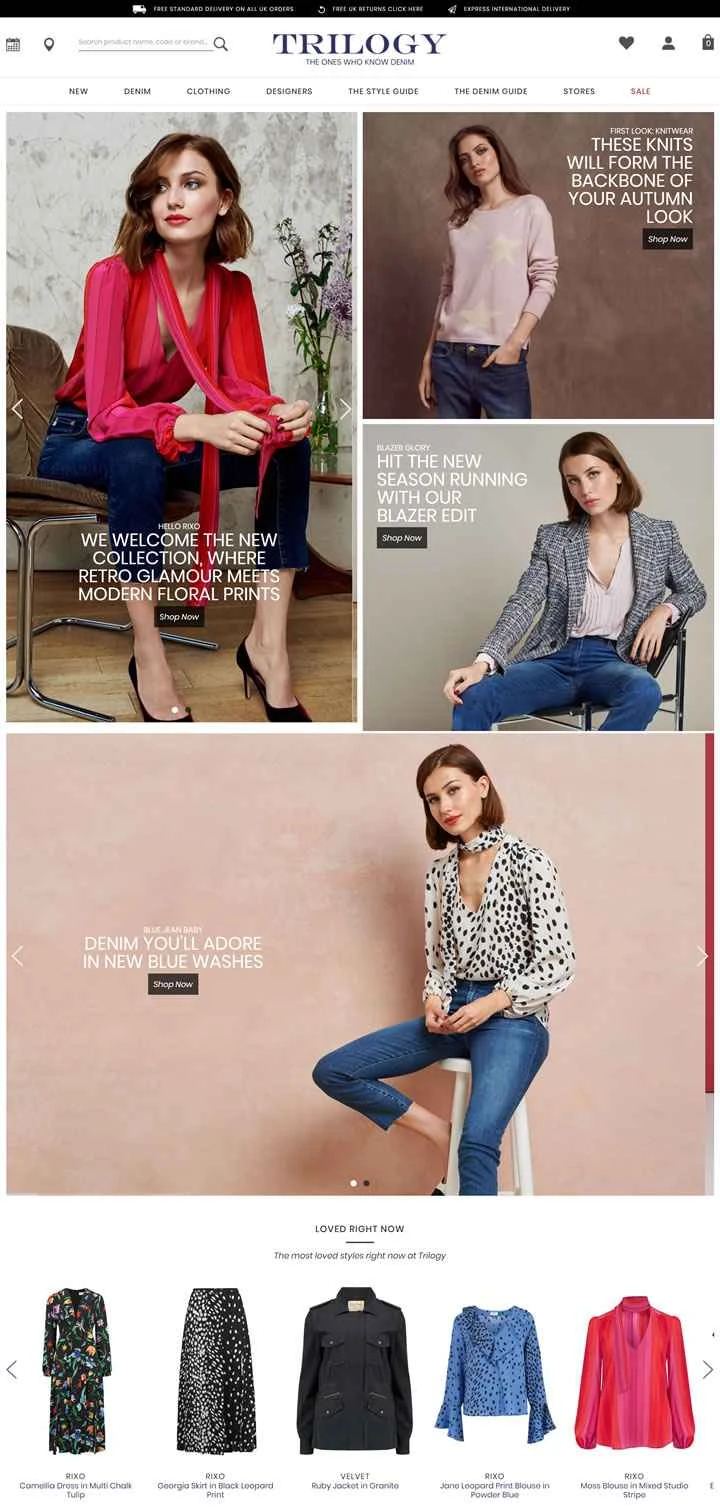 ロンドンの高級デニム専門店、トリロジー