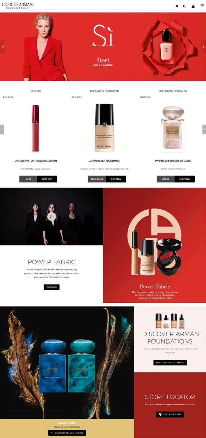 ジョルジオ アルマーニ ビューティー UK 公式ウェブサイト