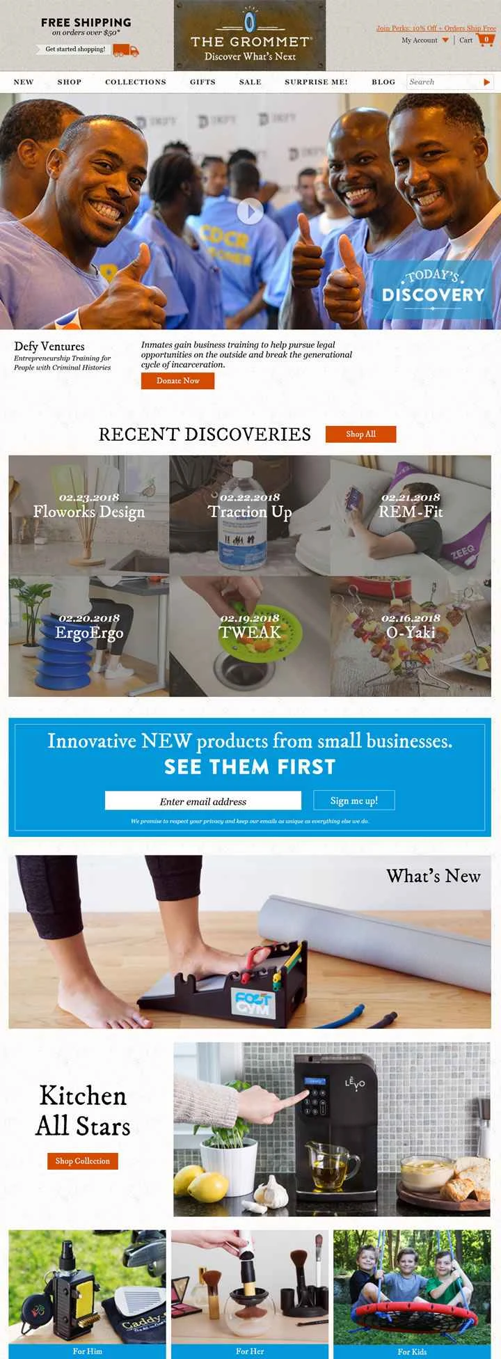 ユニークなギフトと革新的なテクノロジー製品：The Grommet